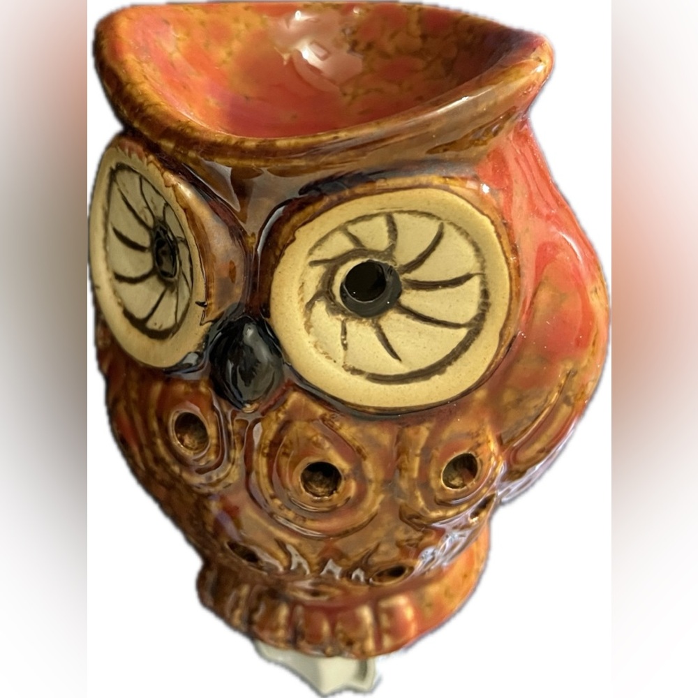 Ceramic Owl Wax Warmer - Brown - NWT - Picture 2 of 2